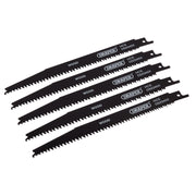 Draper Reciprocating Saw Blades for Wood and Plastic Cutting, 200mm, 6-10tpi (Pa Draper - Dynamic Drive