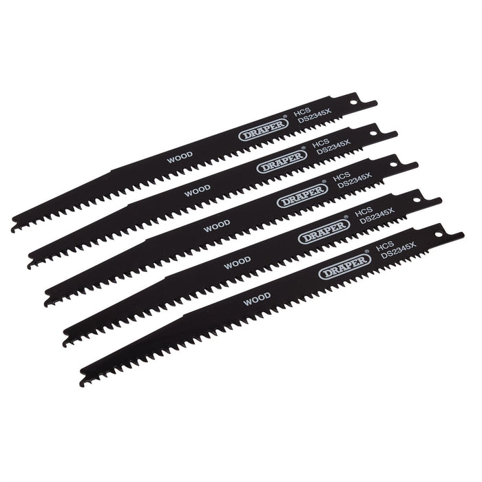 Draper Reciprocating Saw Blades for Wood and Plastic Cutting, 200mm, 6-10tpi (Pa Draper - Dynamic Drive