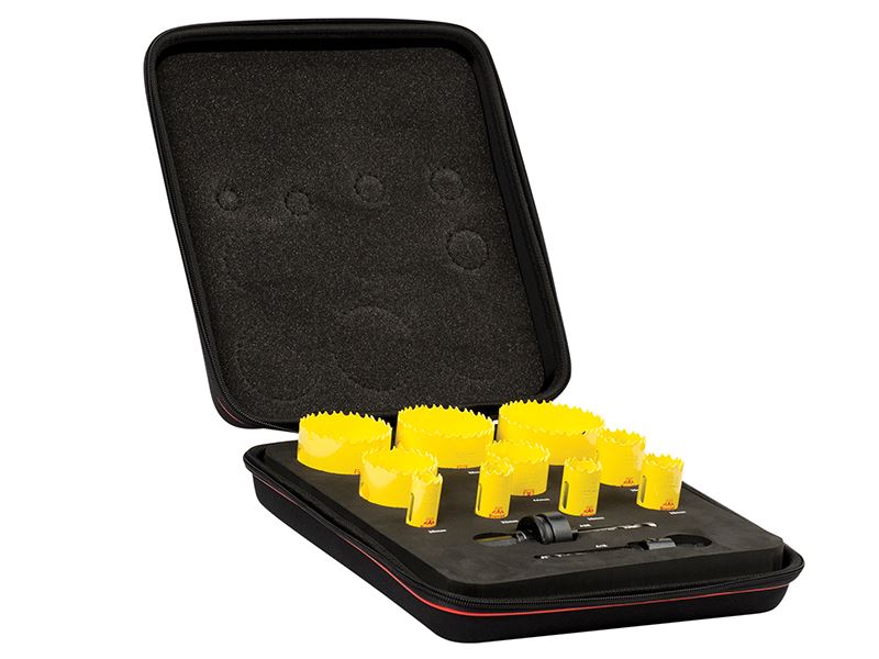Starrett KDC10021 Deep Cut Bi-Metal Deluxe Electrician's Holesaw Kit, 12 Piece Starrett - Dynamic Drive