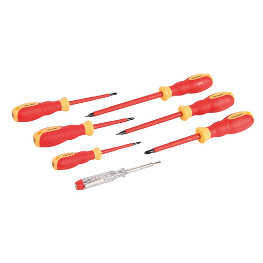 Silverline VDE Soft-Grip Electricians Screwdriver Set 7pce 7pce 928227 Silverline  - Dynamic Drive
