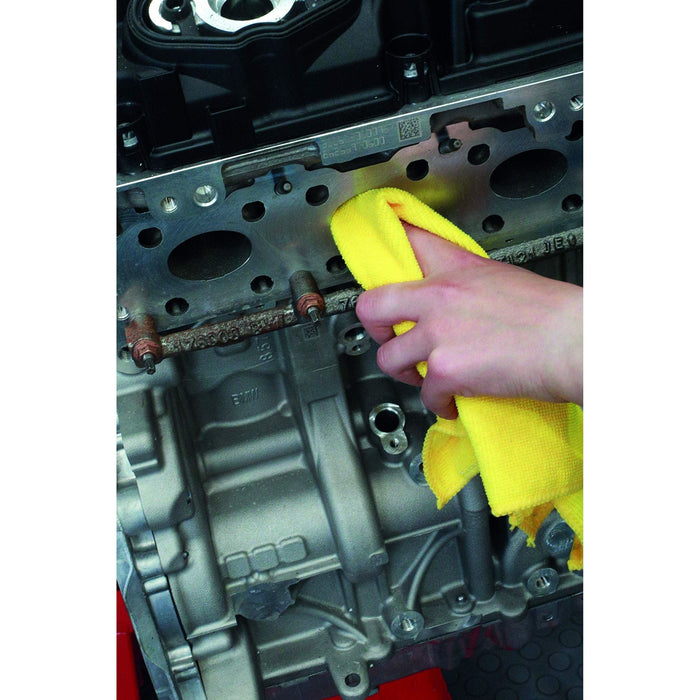 Connect Microfibre Yellow Cloths in Dispenser Box 20pc 35358 Tool Connection - Dynamic Drive