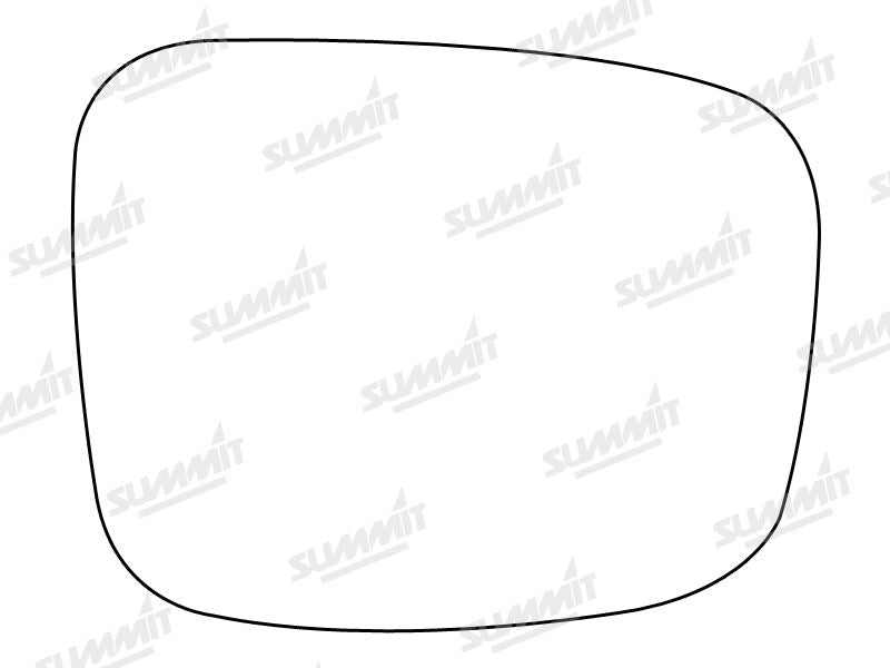 Summit Stick-On Standard Mirror Glass fits Vauxhall Frontera LHS Summit - Dynamic Drive