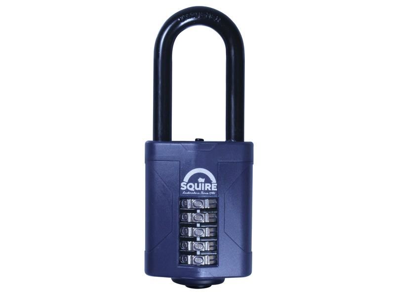Squire CP60/2.5 Combination Padlock 5-Wheel 60mm Extra Long Shackle 63mm Squire - Dynamic Drive