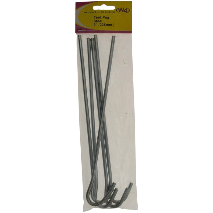 MDS1203 W4 9 Steel Tent peg 5 pack 37671 W4 - Dynamic Drive