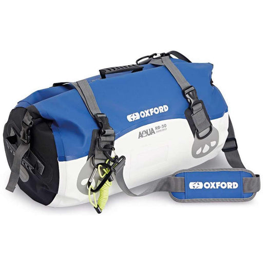 Oxford Aqua Roll Bag RB 30 (White/Blue / 30 Litre) for Caravan/Motorhome Oxford - Dynamic Drive
