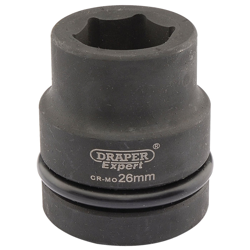 Draper Expert HI-TORQ 6 Point Impact Socket, 1" Sq. Dr., 26mm 05107 Draper - Dynamic Drive