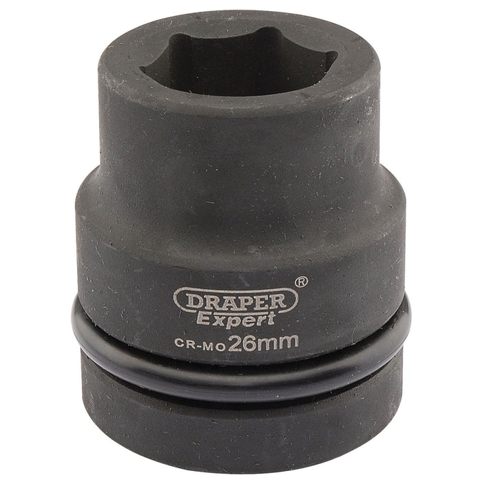 Draper Expert HI-TORQ 6 Point Impact Socket, 1" Sq. Dr., 26mm 05107 Draper - Dynamic Drive
