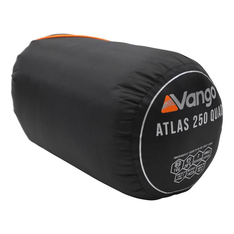 Vango Atlas 250 Quad Sleeping Bag Black Vango - Dynamic Drive