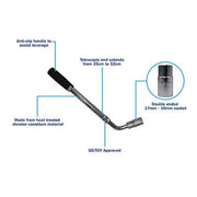 Streetwize Wheel Brace - Telescopic Extending Streetwize - Dynamic Drive