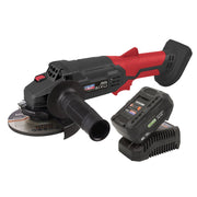 Sealey Cordless Angle Grinder Kit115mm 20V 4Ah SV20 Series CP20VAGBKIT1 Sealey - Dynamic Drive
