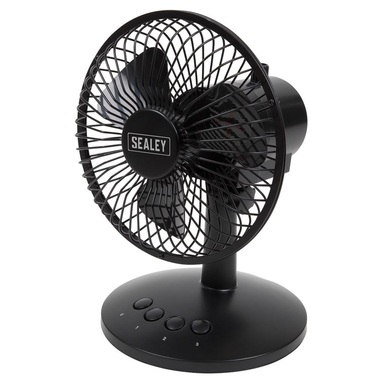 Sealey Oscillating USB Desk Fan 3-Speed 6" SFF6USB Sealey - Dynamic Drive