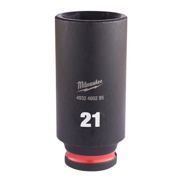 Milwaukee 21mm 3/8 Impact Socket Deep-1Pc Ne 4932480295 Milwaukee - Dynamic Drive