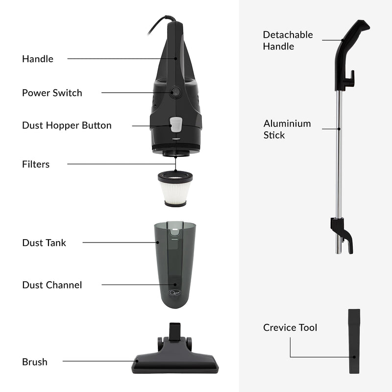 Mini Vacuum Cleaner 2 In 1 230V 600W 44839 Quest - Dynamic Drive