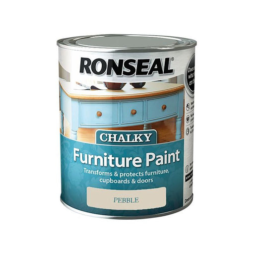 Ronseal Chalky Furniture Paint Pebble 750ml Ronseal - Dynamic Drive