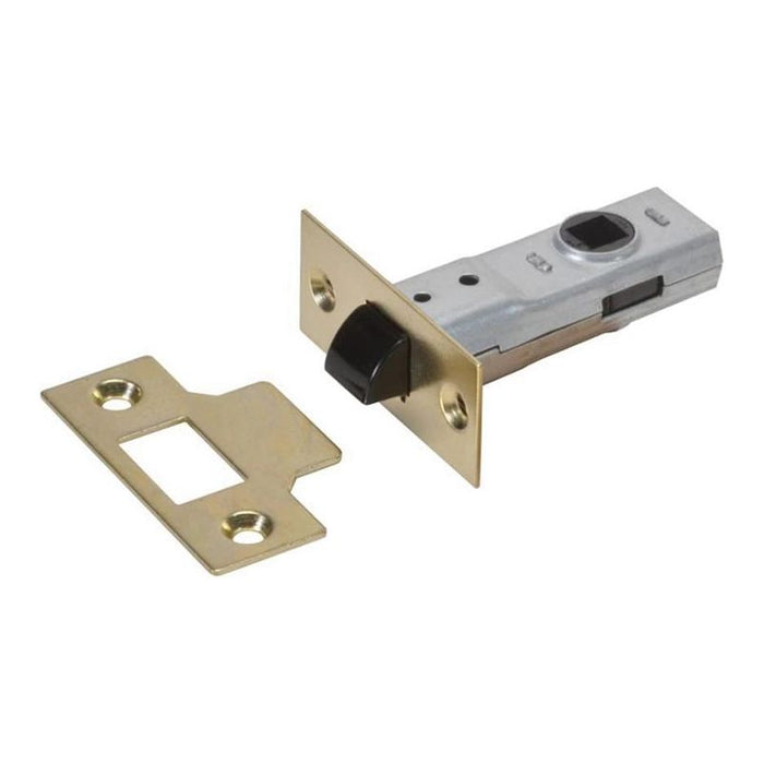 Union J2600 Tubular Latch Essentials Polished Brass 65mm 2.5in Boxed UNION - Dynamic Drive