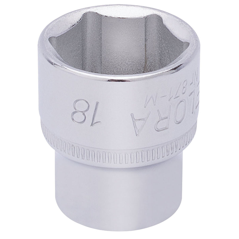 Draper Elora Hexagon Socket, 3/8" Sq. Dr., 18mm 15235 Draper - Dynamic Drive