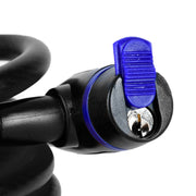 Oxford Self Coiling Tensile Steel Cable Lock 12mm x 1800mm Smoke Oxford - Dynamic Drive