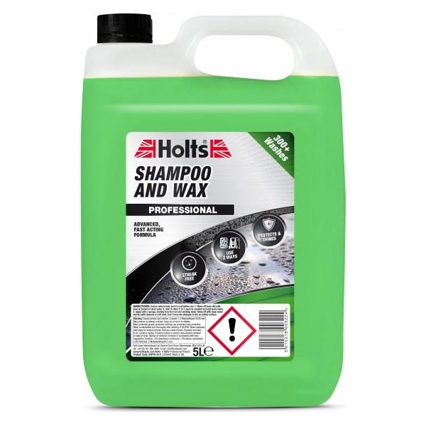 2 x Holts Car Shampoo and Wax Streak Free Professional Wash Polish Shine 5L Holts - Dynamic Drive