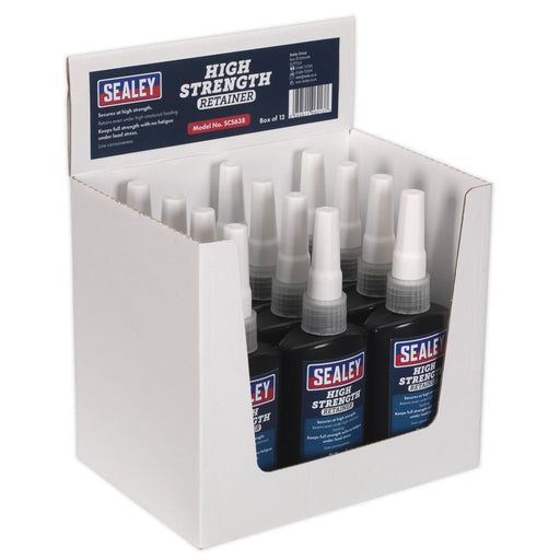 Sealey High Strength Retainer 50ml Pack of 12 SCS638 Sealey - Dynamic Drive
