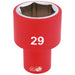 Draper Fully Insulated VDE Socket, 1/2" Sq. Dr., 29mm 31988 Draper - Dynamic Drive
