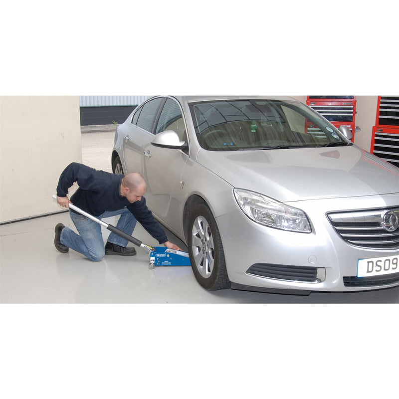 Draper Aluminium Low Profile Trolley Jack, 1.25 Tonne 31242 Draper - Dynamic Drive