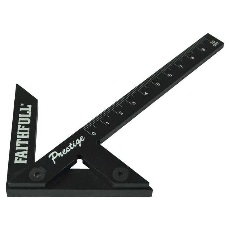 Faithfull Prestige Centre Finder Gauge Black Aluminium 100mm Faithfull - Dynamic Drive