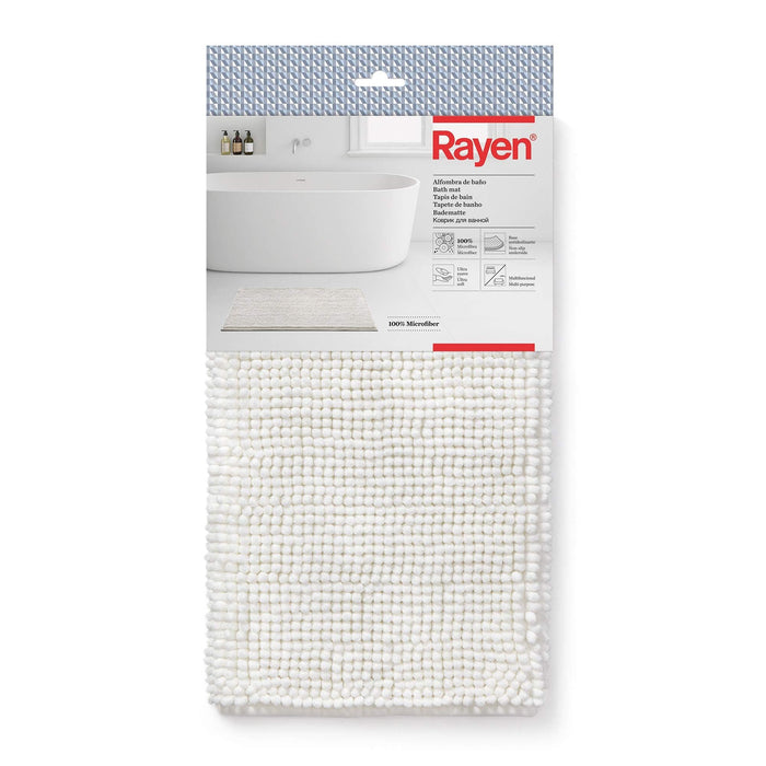 Bath Mat 80 X 50Cm White 632501 Rayen - Dynamic Drive