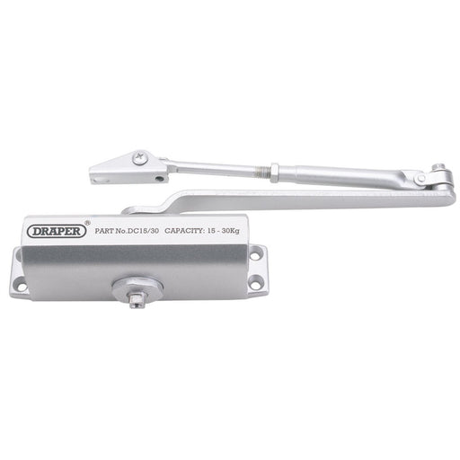 Draper Adjustable Automatic Door Closer for Doors Between 15kg and 30kg 62894 Draper - Dynamic Drive
