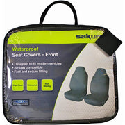 Car Seat Protector Front Set Cover Non-slip Waterproof Universal Fit Airbag Van Sakura  - Dynamic Drive