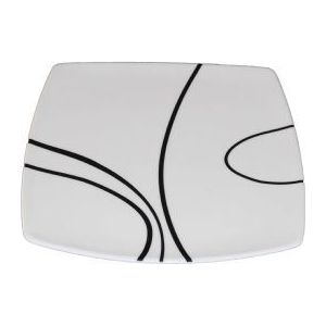 Zen Square Dinner Plate ZN657 UK Camping And Leisure - Dynamic Drive