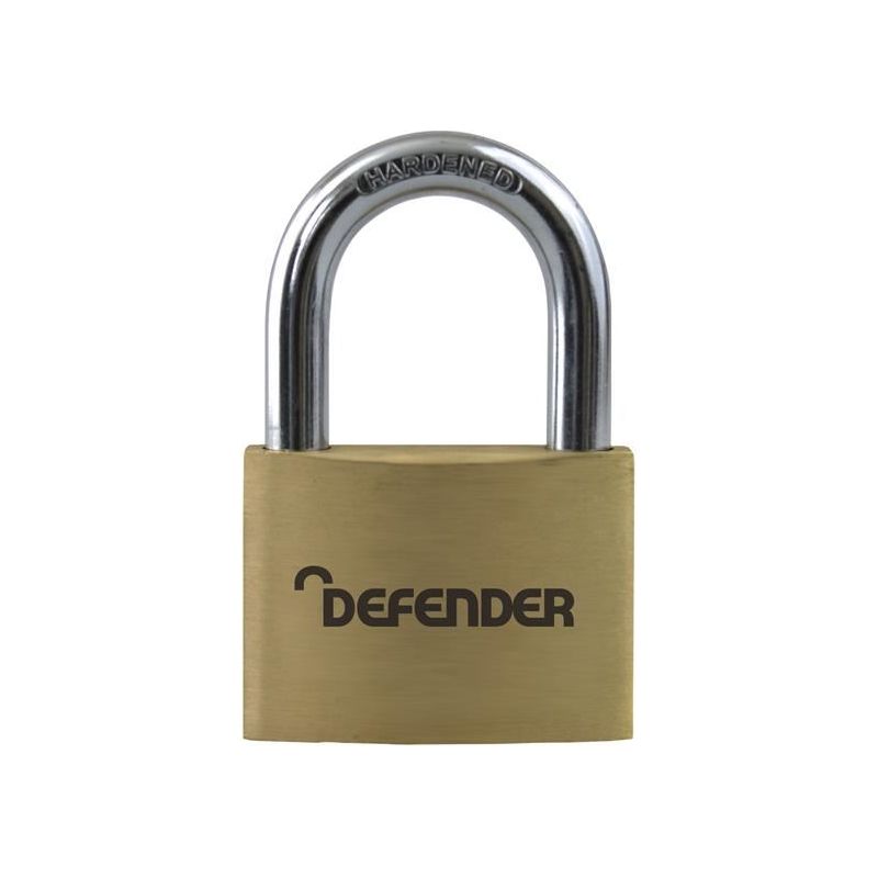Defender Brass Padlock 50mm Keyed Alike DEFENDER - Dynamic Drive