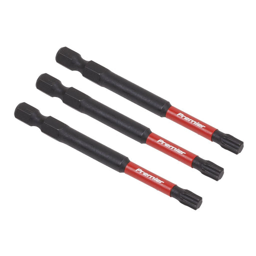 Sealey TRX Star* T27 Impact Power Tool Bits 75mm 3pc AK8269 Sealey - Dynamic Drive