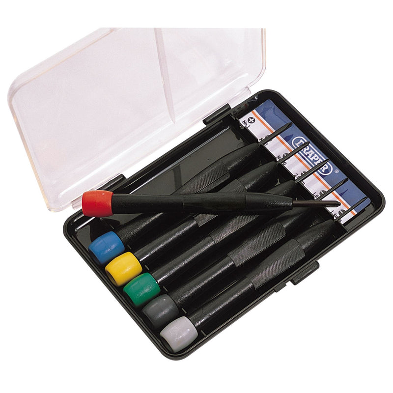 Draper Precision Screwdriver Set (6 Piece) 20644 Draper - Dynamic Drive