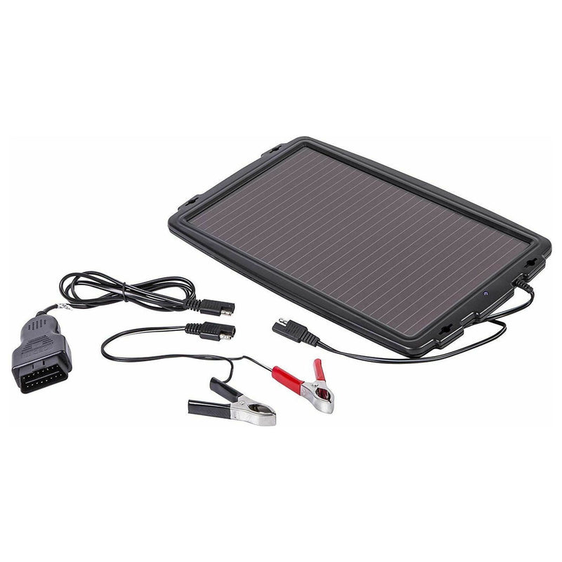 AA 12V Solar Powered Panel Car Caravan Battery EOBD Trickle Charger Maintainer AA - Dynamic Drive