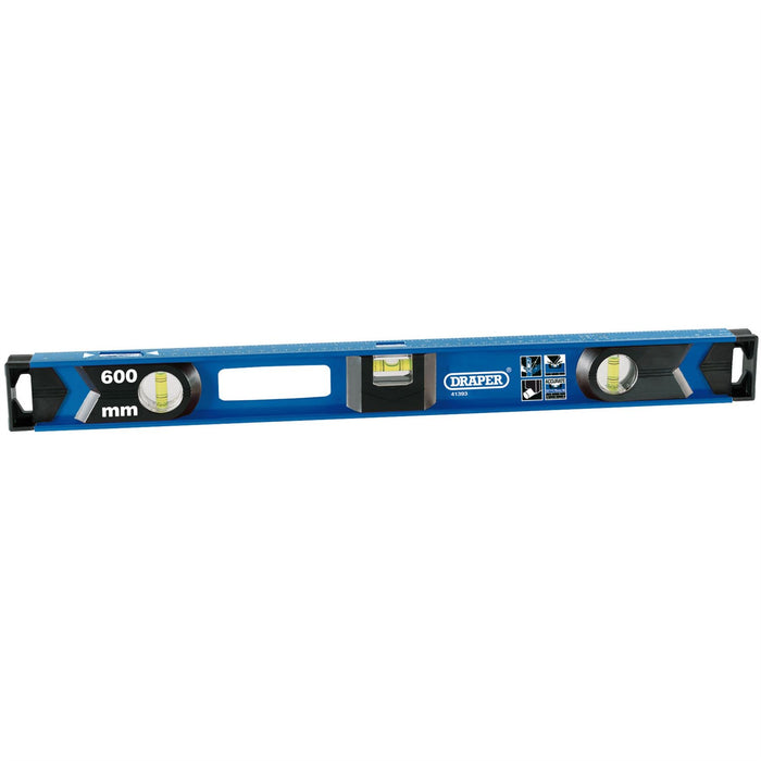 Draper I-Beam Levels with Side View Vial, 600mm 41393 Draper - Dynamic Drive