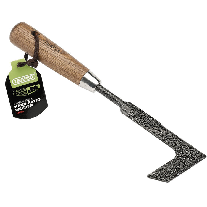 Draper Carbon Steel Heavy Duty Hand Patio Weeder with Ash Handle 24935 Draper - Dynamic Drive