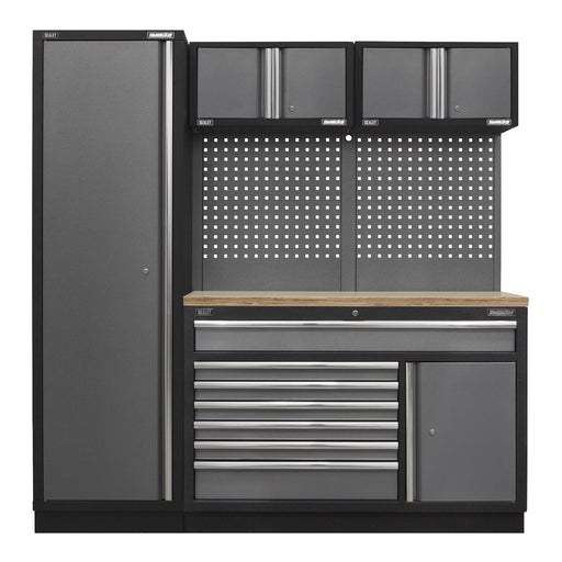Sealey Superline Pro 1.96m Storage System Pressed Wood Worktop APMSSTACK10W Sealey - Dynamic Drive