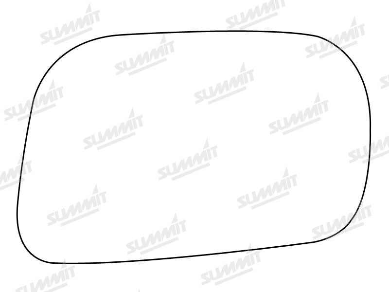 Summit Non-Heated Base Plate With Standard Mirror Glass fits Vauxhall Agila 01 to 07 Suzuki Wagon R 00 on RHS Summit - Dynamic Drive