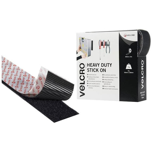Velcro® Brand VELCRO® Brand Heavy-Duty Stick On Tape 50mm x 5m Black VELCRO® Brand - Dynamic Drive