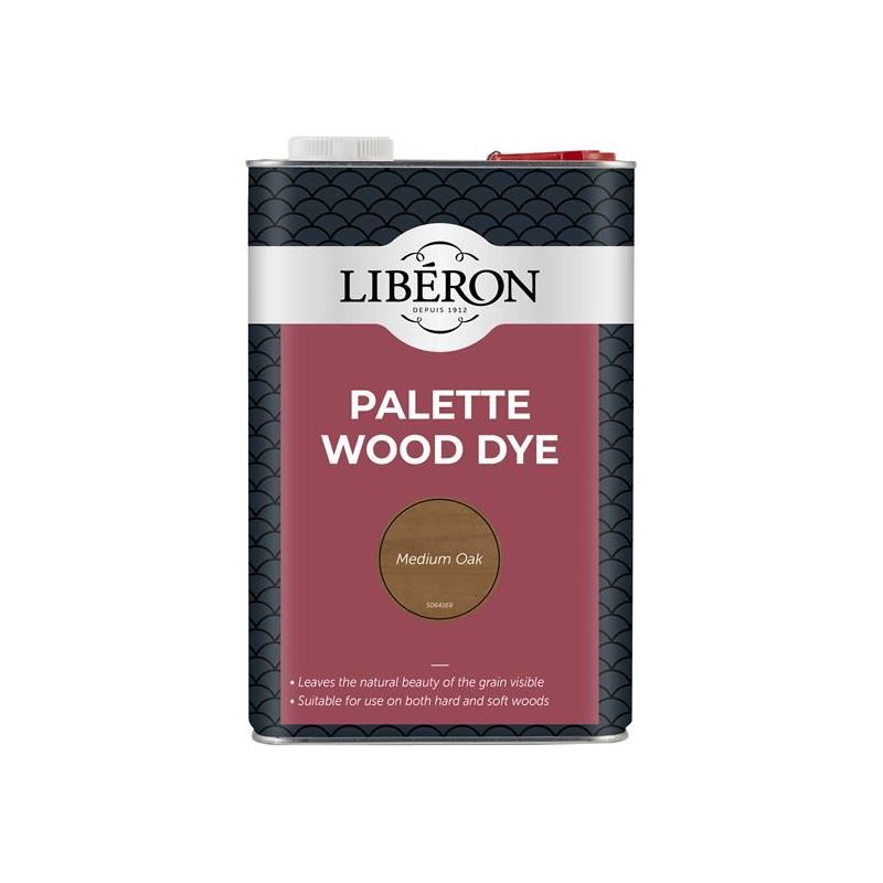 Liberon Palette Wood Dye Medium Oak 5 litre Liberon - Dynamic Drive