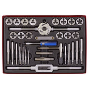 Sealey Tap & Die Set 33pc Split Dies Metric/UNF/BSP AK3033 Sealey  - Dynamic Drive