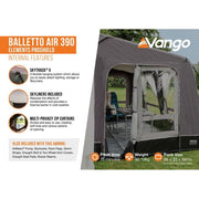 Vango Balletto Air 390 Elements ProShield Caravan Awning Vango - Dynamic Drive