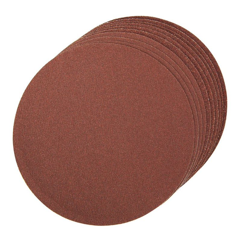 Silverline Self-Adhesive Sanding Discs 150mm 10pce 2 x 60, 4 x 80, 4 x 120G Silverline - Dynamic Drive