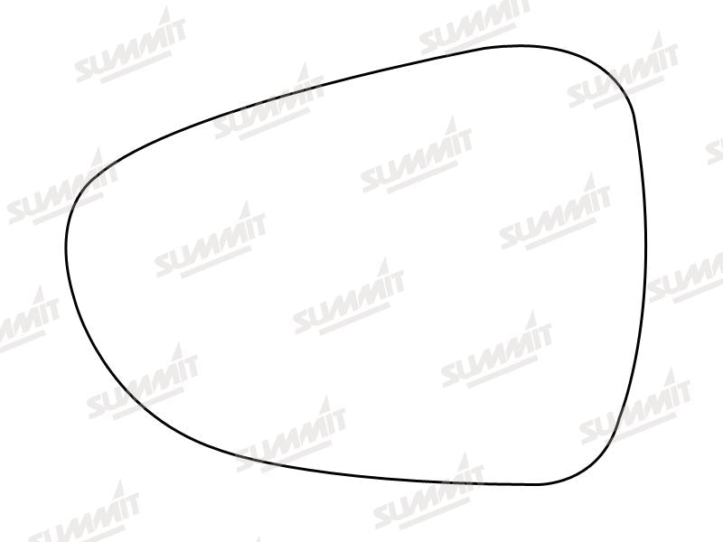 Summit Stick-On Standard Mirror Glass fits Citroen C5 08 on LHS Summit - Dynamic Drive