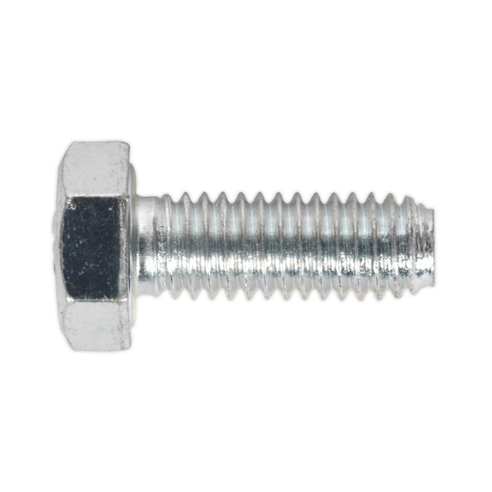 Sealey HT Setscrew M6 x 16mm 8.8 Zinc DIN 933 Pack of 50 SS616 Sealey  - Dynamic Drive