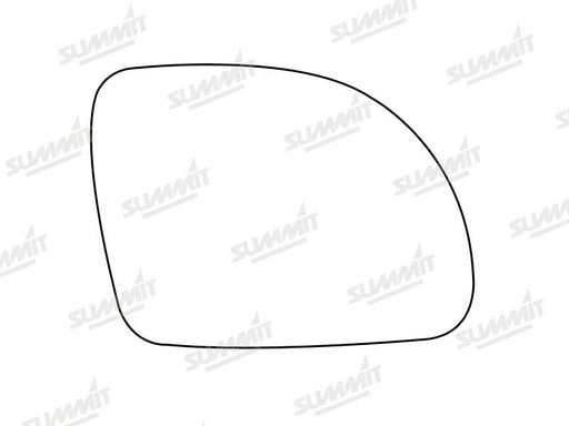 Summit Stick-On Aspheric Mirror Glass fits VW Beetle 99 to 00 RHS Summit - Dynamic Drive