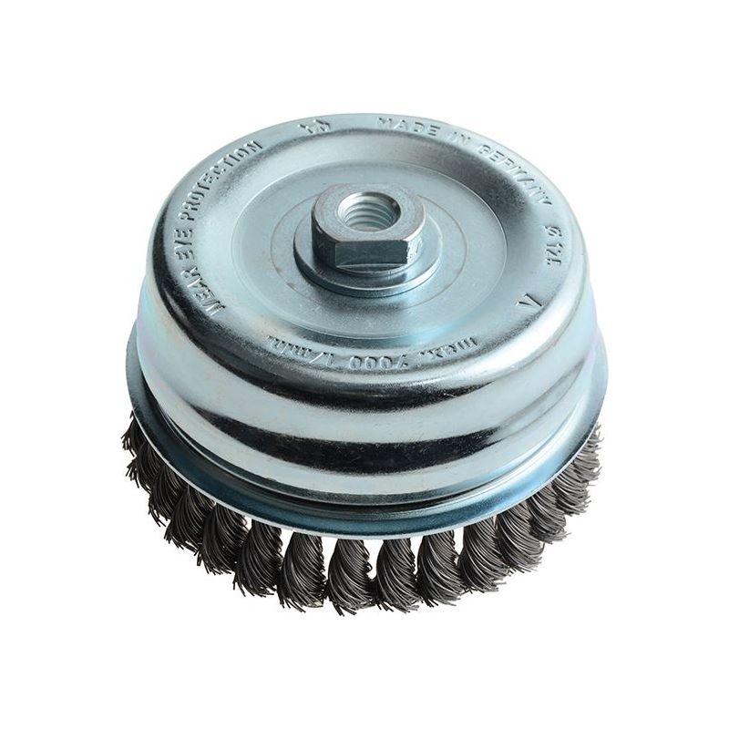 Lessmann Knot Cup Brush 125mm M14x2.0, 0.50 Steel Wire* Lessmann - Dynamic Drive