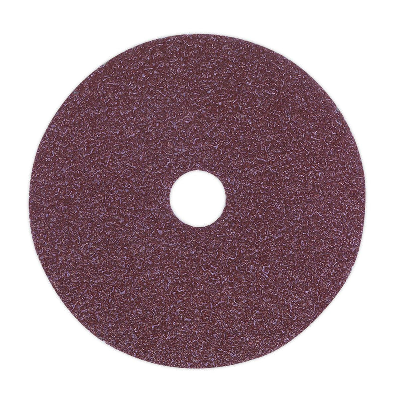 Sealey Sanding Disc Fibre Backed100mm 36Grit Pack of 25 FBD10036 Sealey - Dynamic Drive