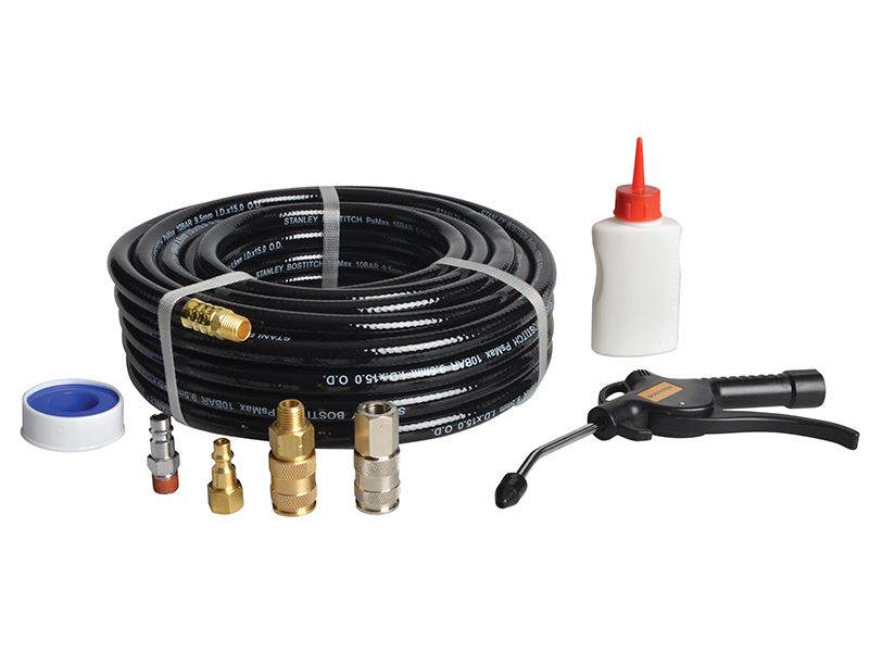 Bostitch CPACK15 15m Hose with Connectors & Oil Bostitch - Dynamic Drive