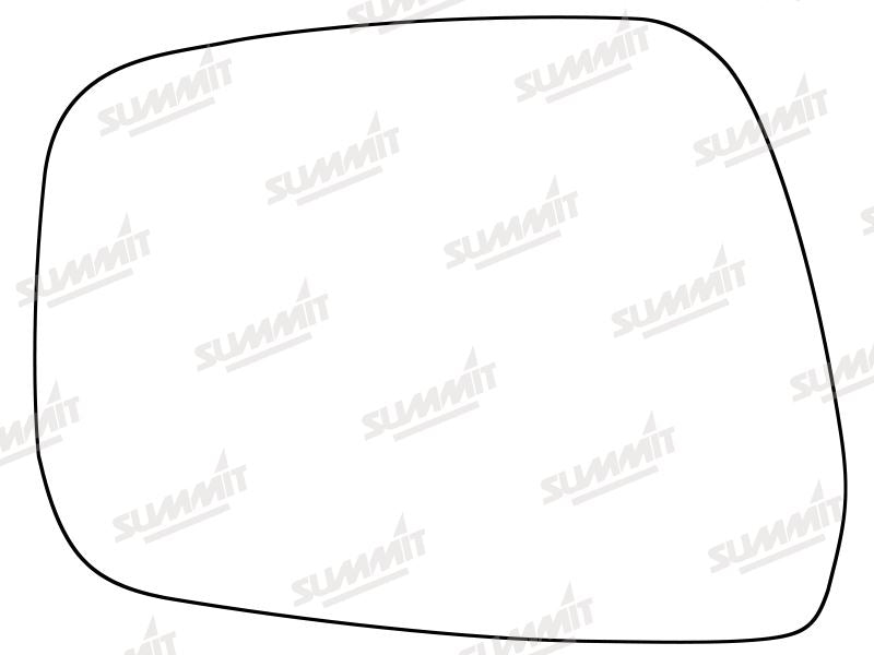 Summit Stick-On Standard Mirror Glass fits Nissan Pathfinder 09 to 12 LHS Summit - Dynamic Drive